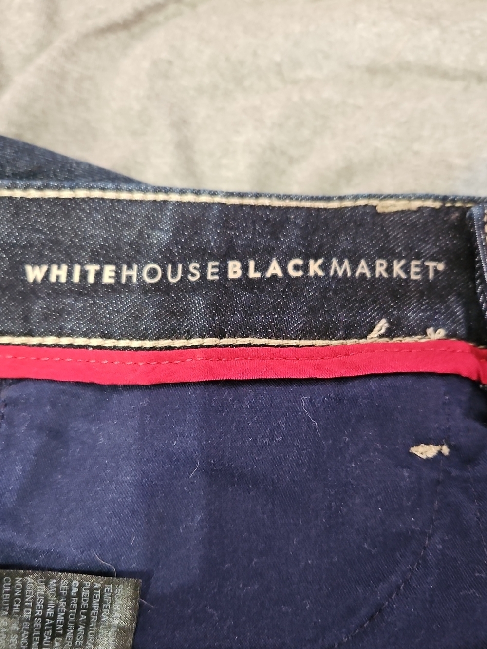 White House Black Market Dark Wash Denim Skinny Ankle Jeans